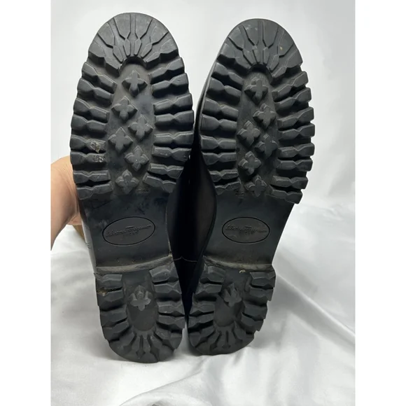 Salvatore Ferragamo Suede Accent Leather Boots, 9.5 - Picture 8 of 13